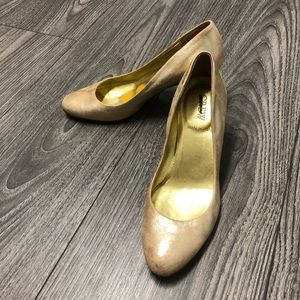 J Crew Metallic Heel